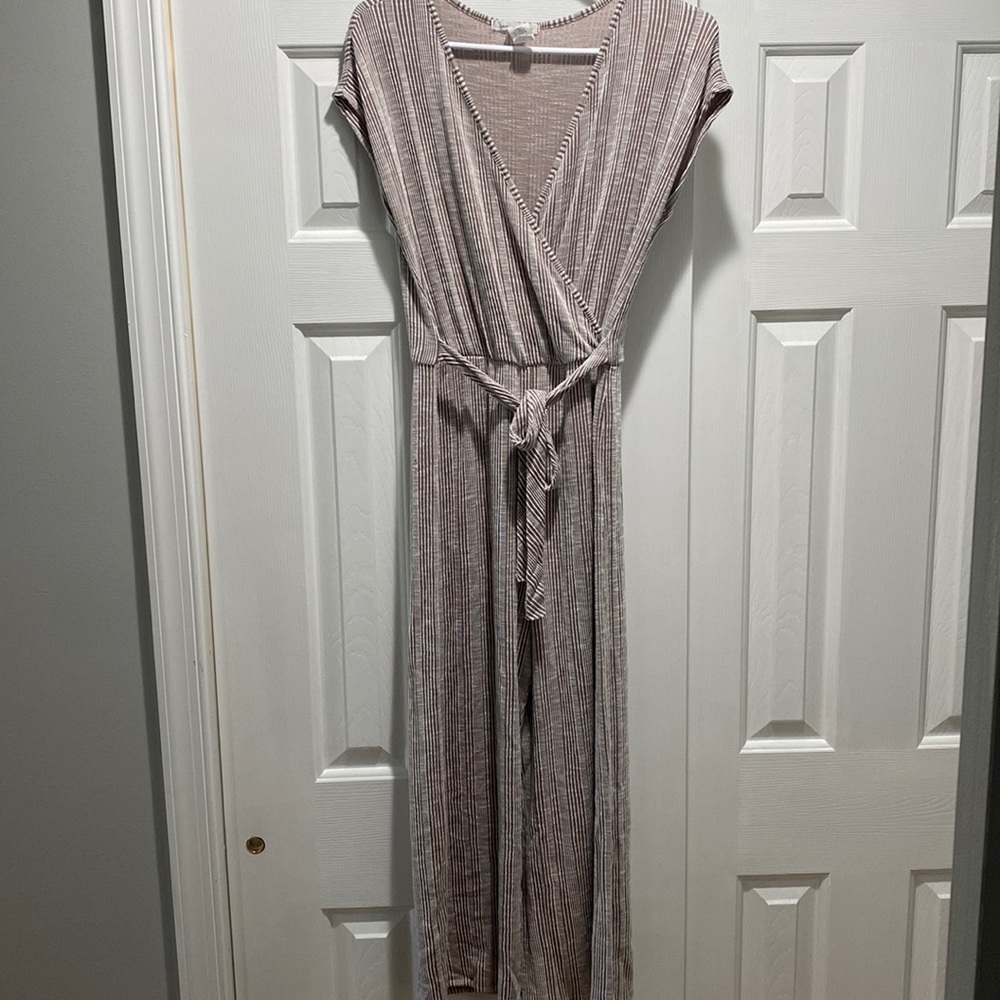 Brown and white jumpsuit from TJ Maxx